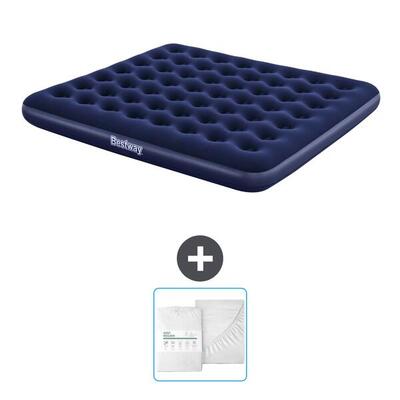 Luchtbed bestway - 2p - 203x183x22 cm + accessoire cb24