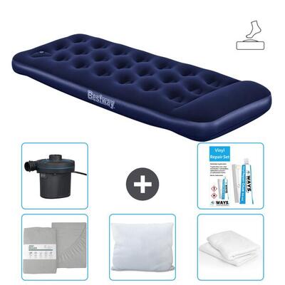 Luchtbed bestway - 1p - 185x76x28 cm + accessoires cb29