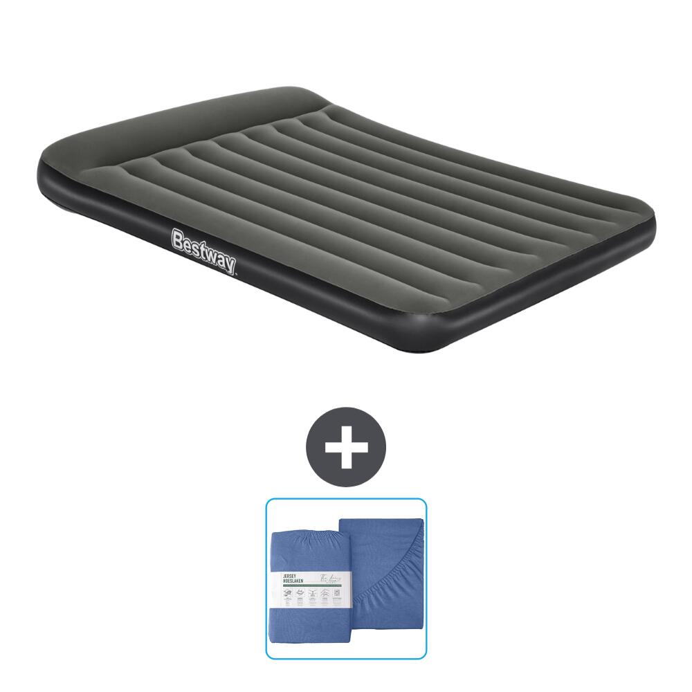 Bestway - Matelas Gonflable Bestway - 2p - 203x152x30 Cm + Accessoires Cb26 - Matelas Gonflable - Noir - No Size - Decathlon