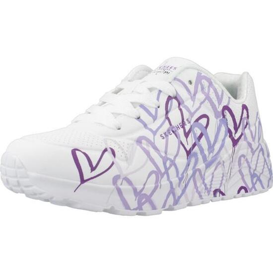 Baskets Skechers Modèle Uno Lite Couleur Blanc