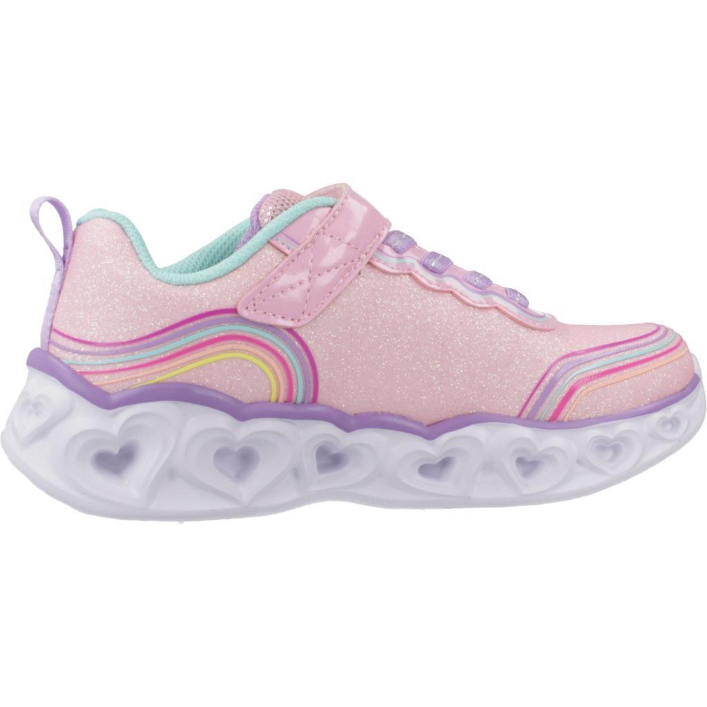 Sneakers Skechers Modell Heart Lights - Retro Farbe Rosa 4/5