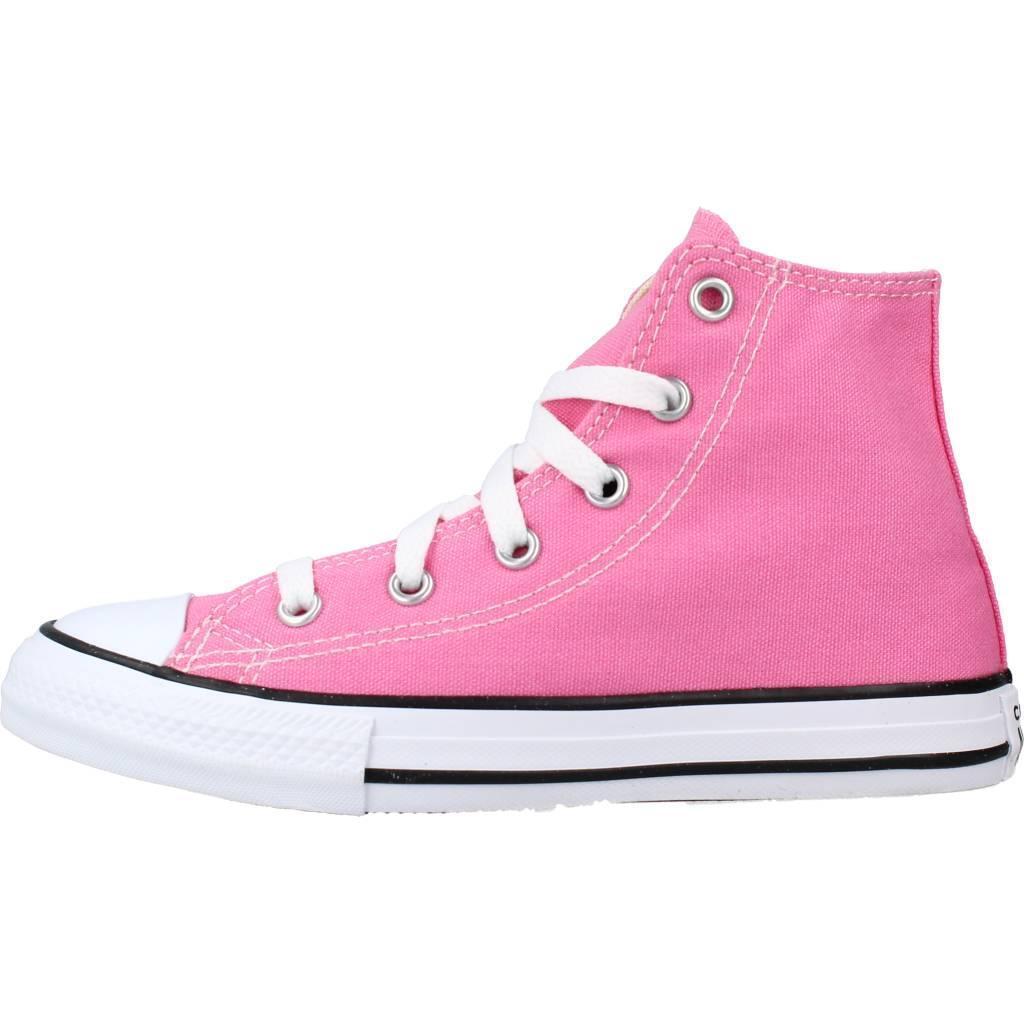 Baskets Converse Modèle Yths Ct Allstar Hi Couleur Rose 2/6