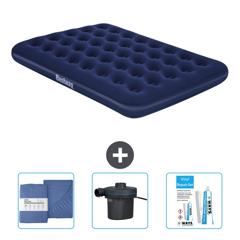 BESTWAY Luchtbed Bestway - 2P -  191x137x22 cm + Accessoires CB35