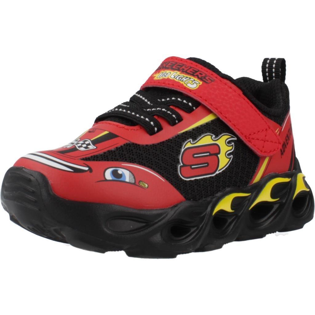 Ténis skechers modelo thermo-flash - wheel cor vermelho