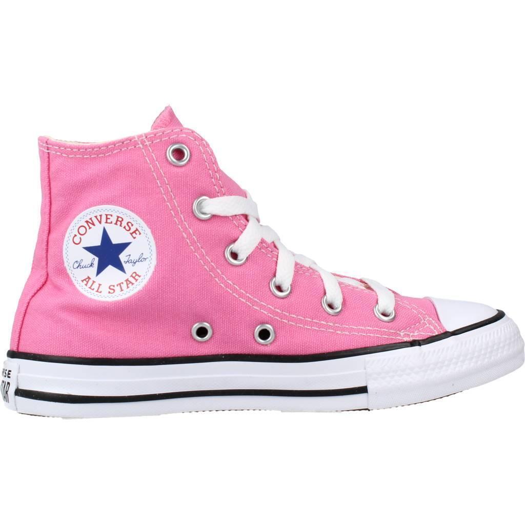 Baskets Converse Modèle Yths Ct Allstar Hi Couleur Rose 4/6