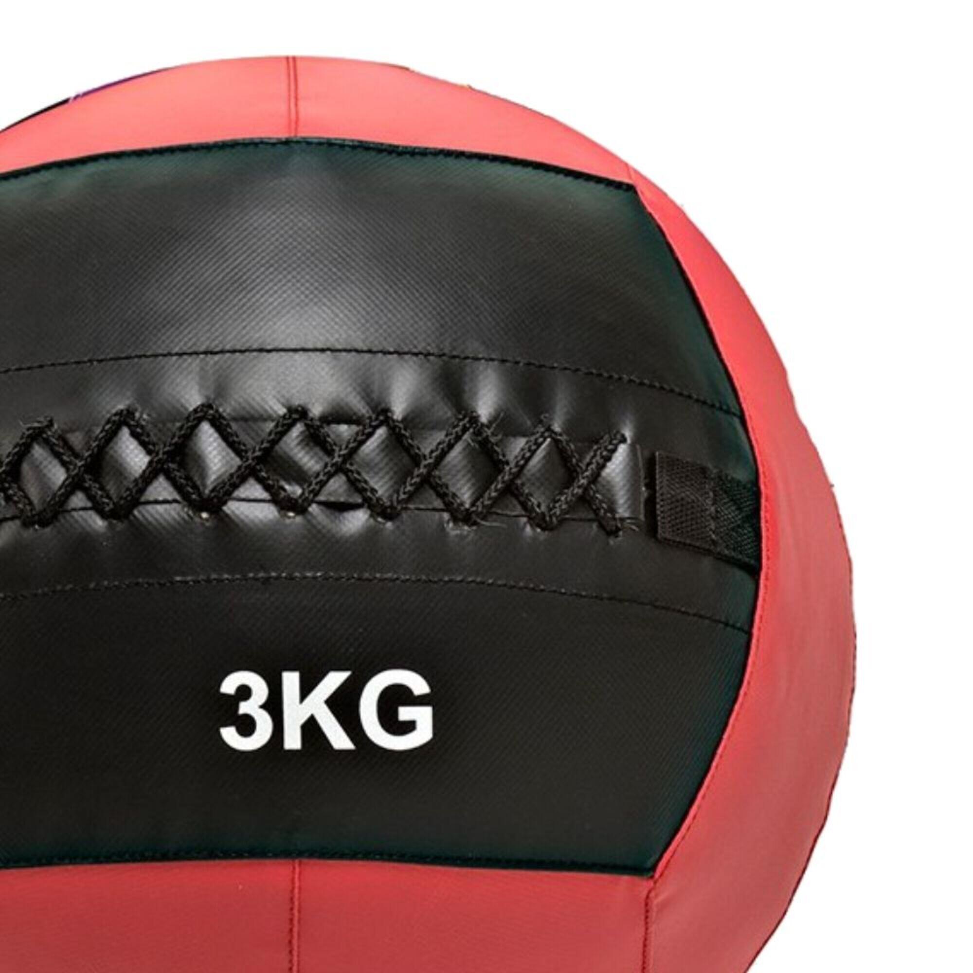 Wall Ball Balón de Pared Doble Costura 3 kg Fitness Musculación 2/3