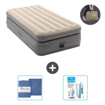Luchtbed intex prime comfort - 1p - 191x99x51 cm + accessoires cb39