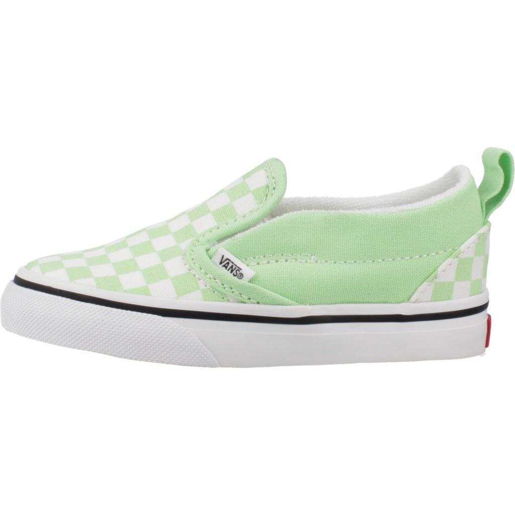 Baskets Vans Modèle Slip On Couleur Vert 2/5