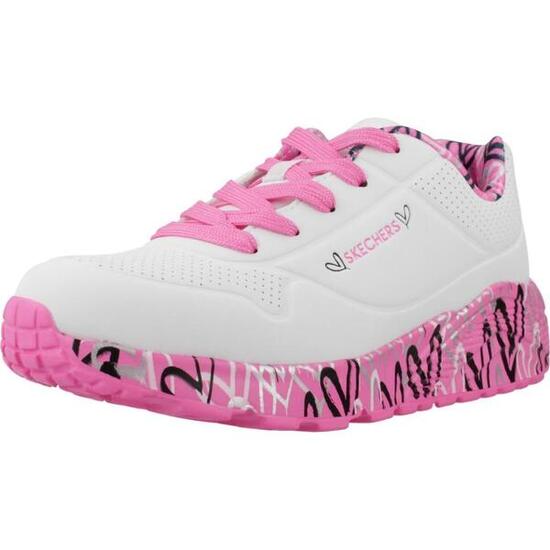 Baskets Skechers Modèle Uno Lite Couleur Blanc