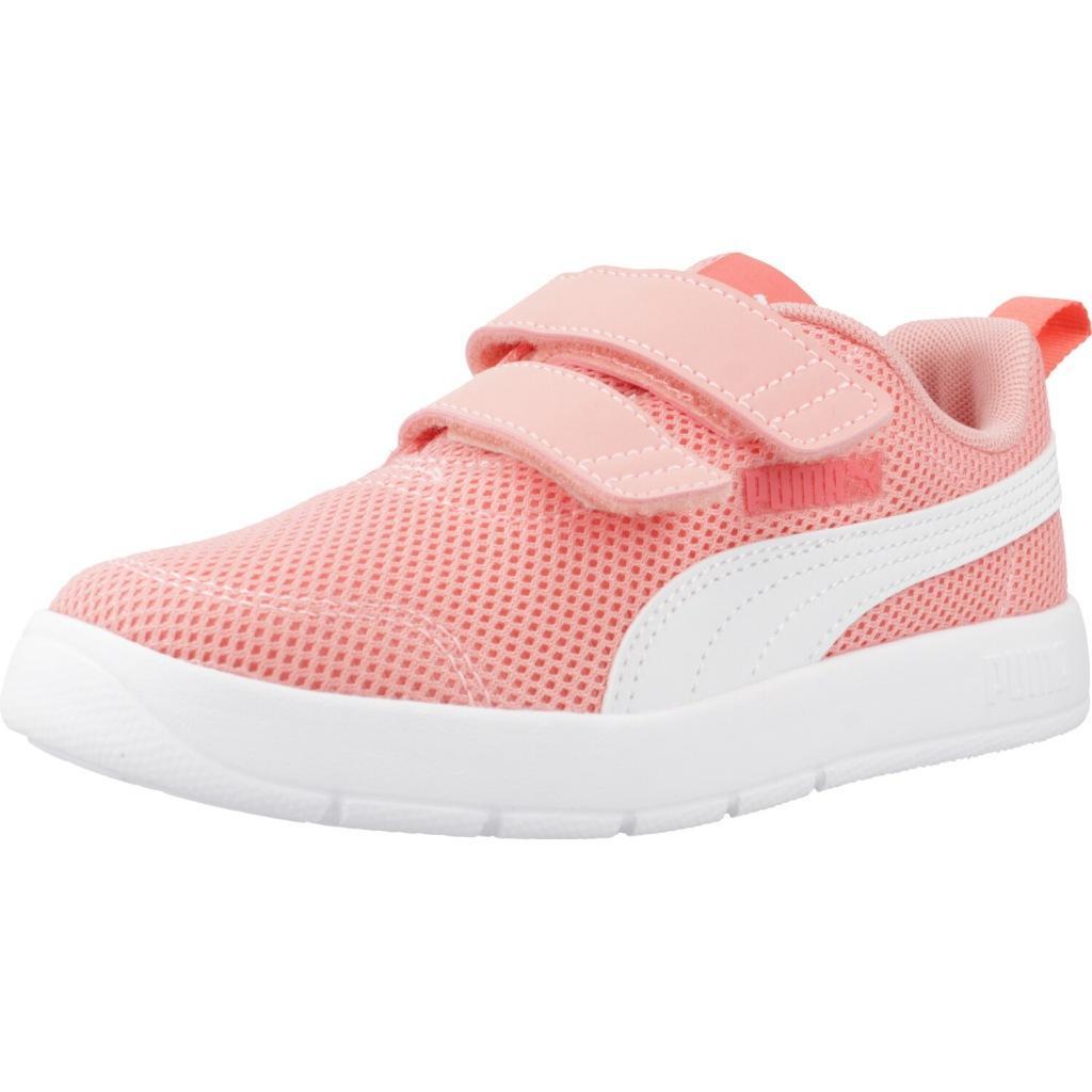 Ténis puma modelo courtflex v3 mesh ps cor laranja