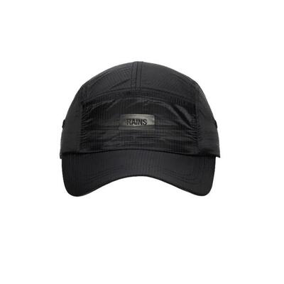 Cappello Rains Modello 5 Panel Ripstop Cap Colore Nero