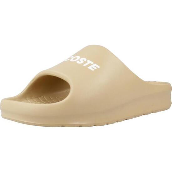 Infradito Lacoste Modello Serve Slide 2.0 Synthetic Colore Marrone