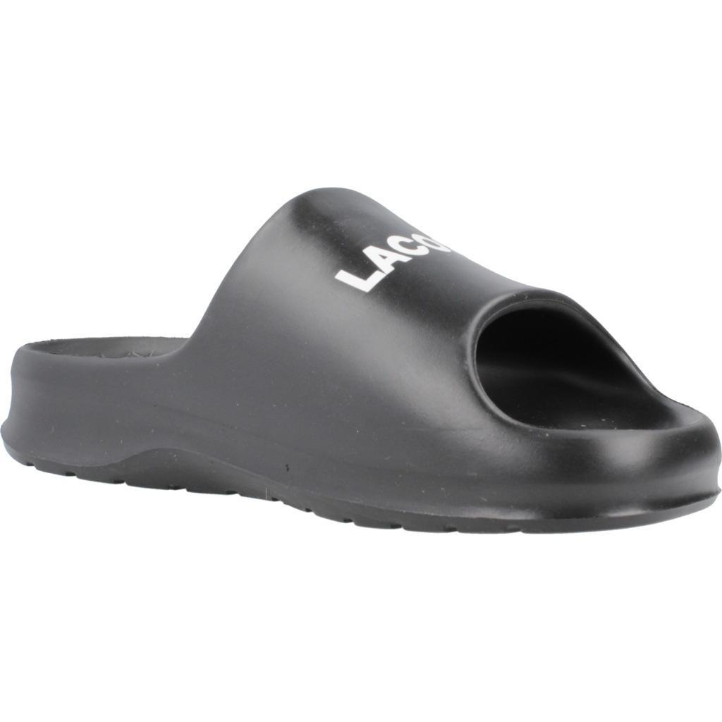 Infradito Lacoste Modello Serve Slide 2.0 Synthetic Colore Nero 5/5