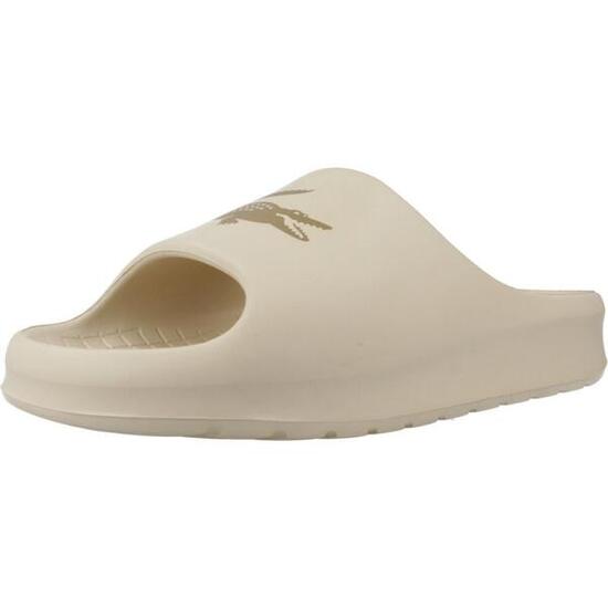 Infradito Lacoste Modello Serve Slide 2.0 Colore Beige