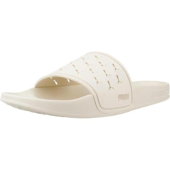 Claquettes Puma Modèle Leadcat 2.0 Cut Out Couleur Beige