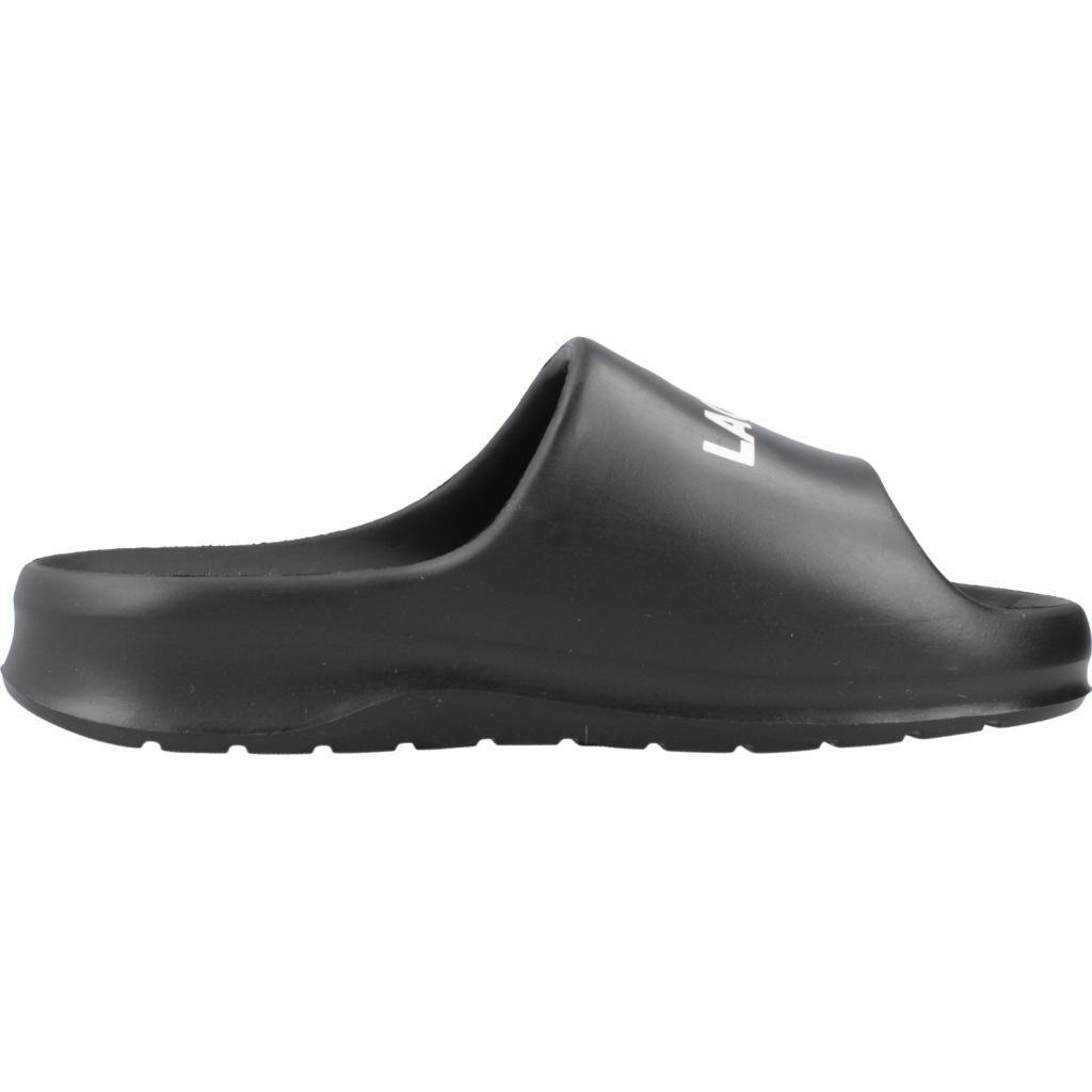 Infradito Lacoste Modello Serve Slide 2.0 Synthetic Colore Nero 4/5