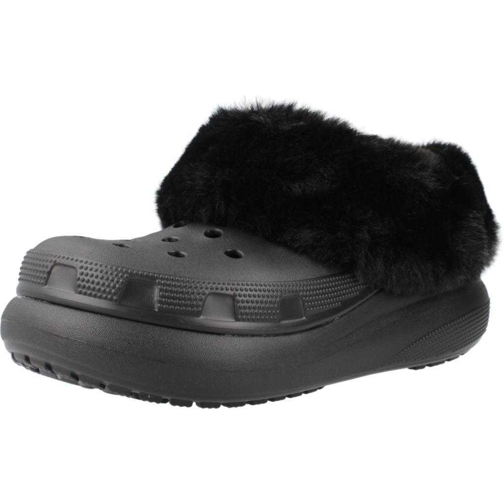 Chinelos crocs modelo furever crush u cor preto