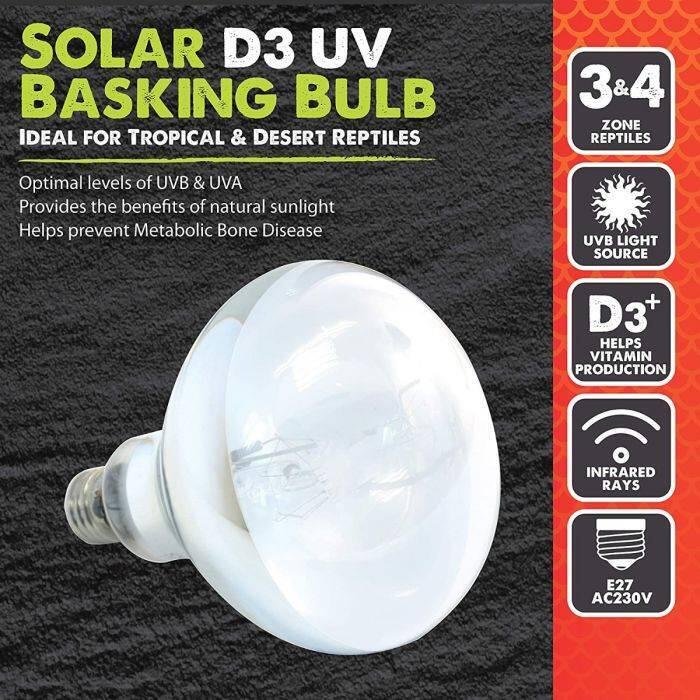 KOMODO Terrarium lamp Komodo Solar D3 UV Basking Bulb