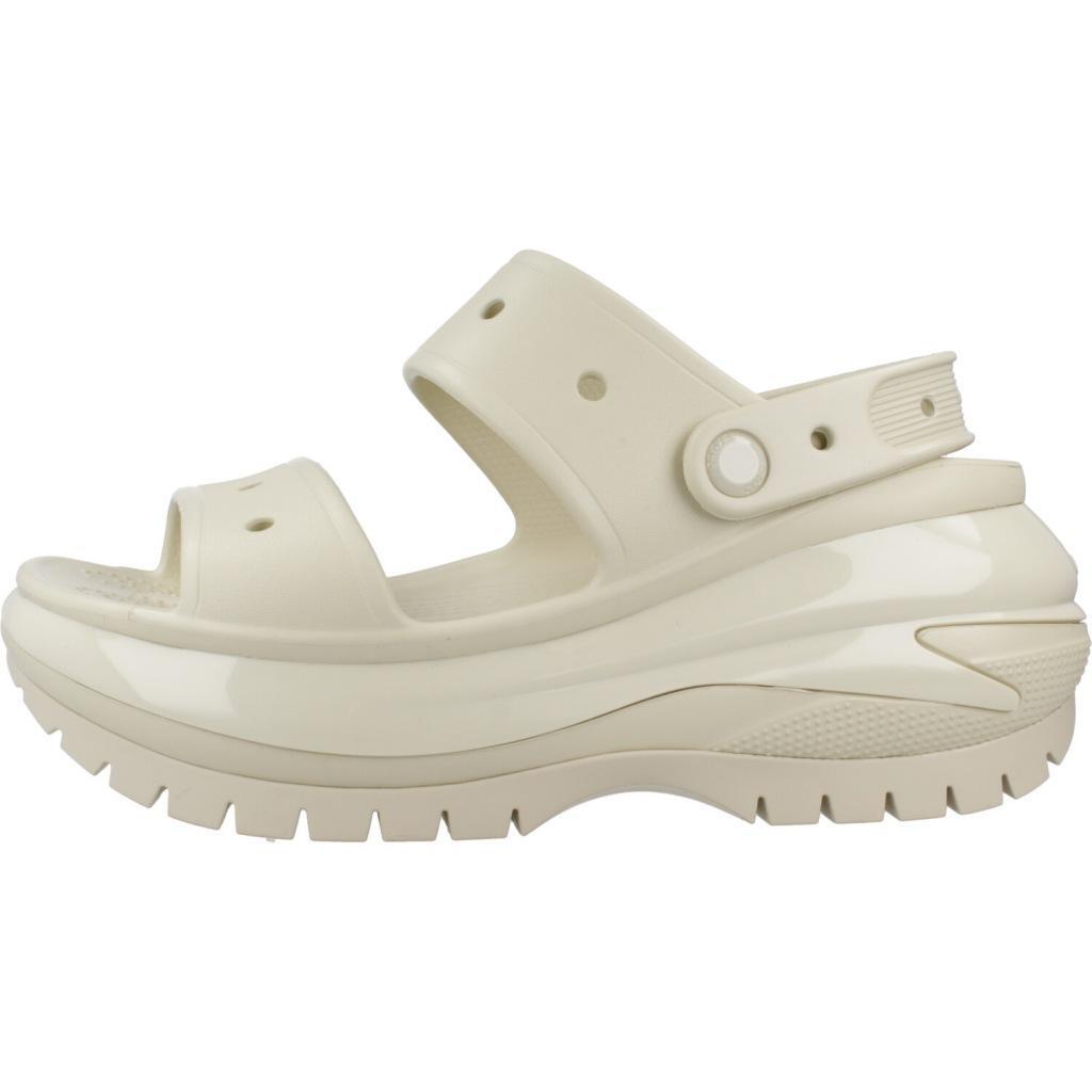 Claquettes Crocs Modèle Classic Mega Crush Sandal Couleur Beige 2/5