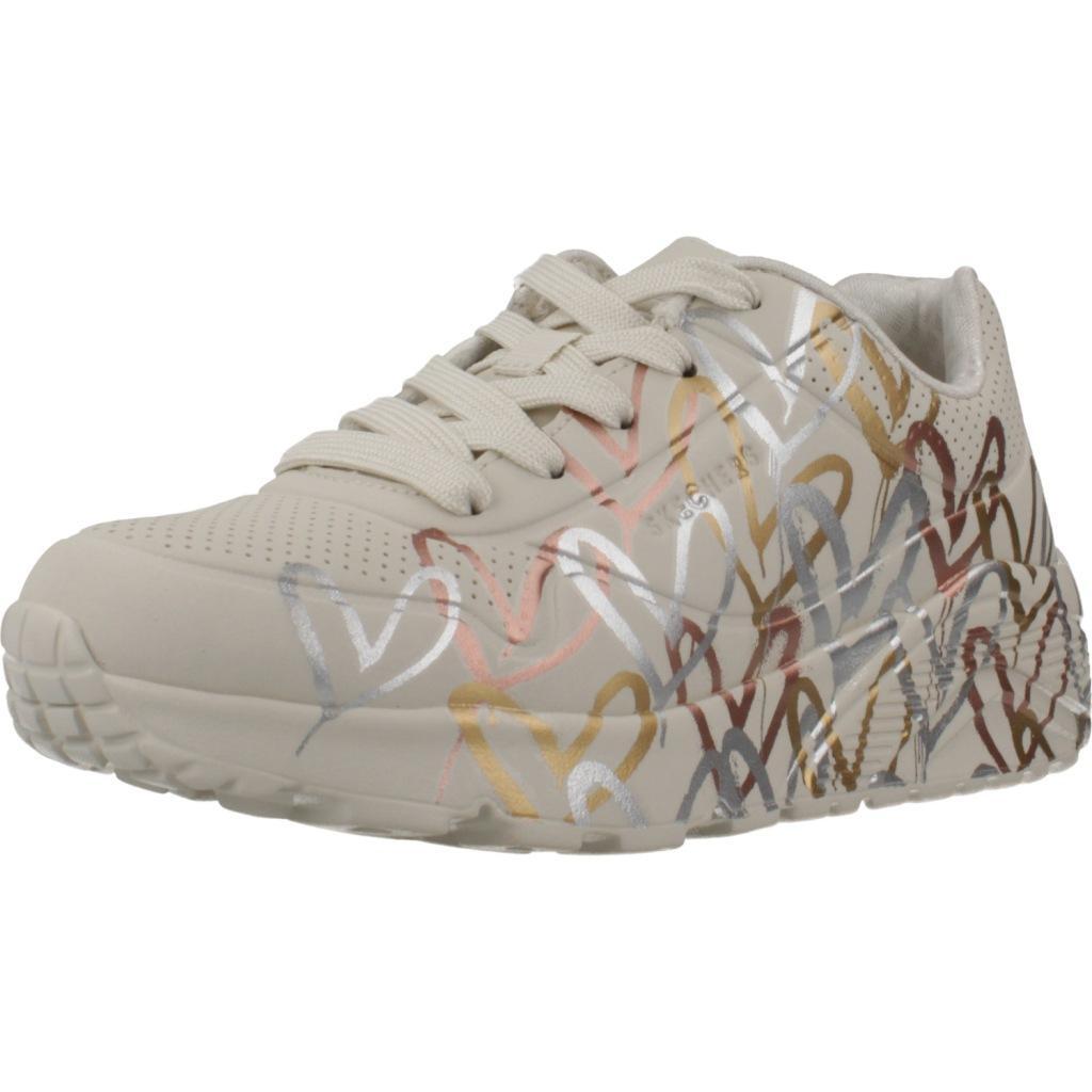 Tenisówki Skechers Model Uno Lite - Metallic Kolor Beżowy