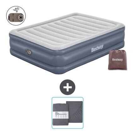 Matelas gonflable Bestway - 2P - 203x152x51 cm + Accessoires CB23