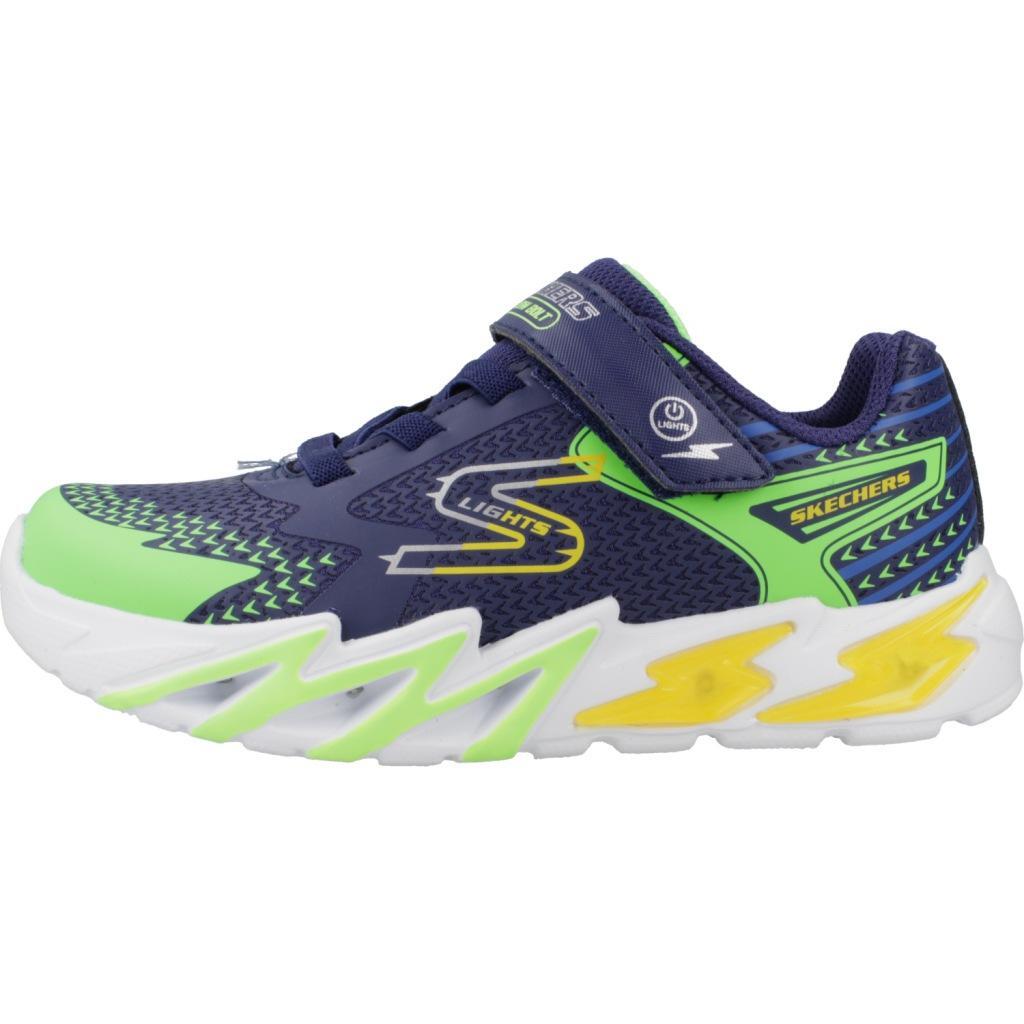Baskets Skechers Modèle S Lights: Flex-glow Bolt Couleur Bleu 2/5