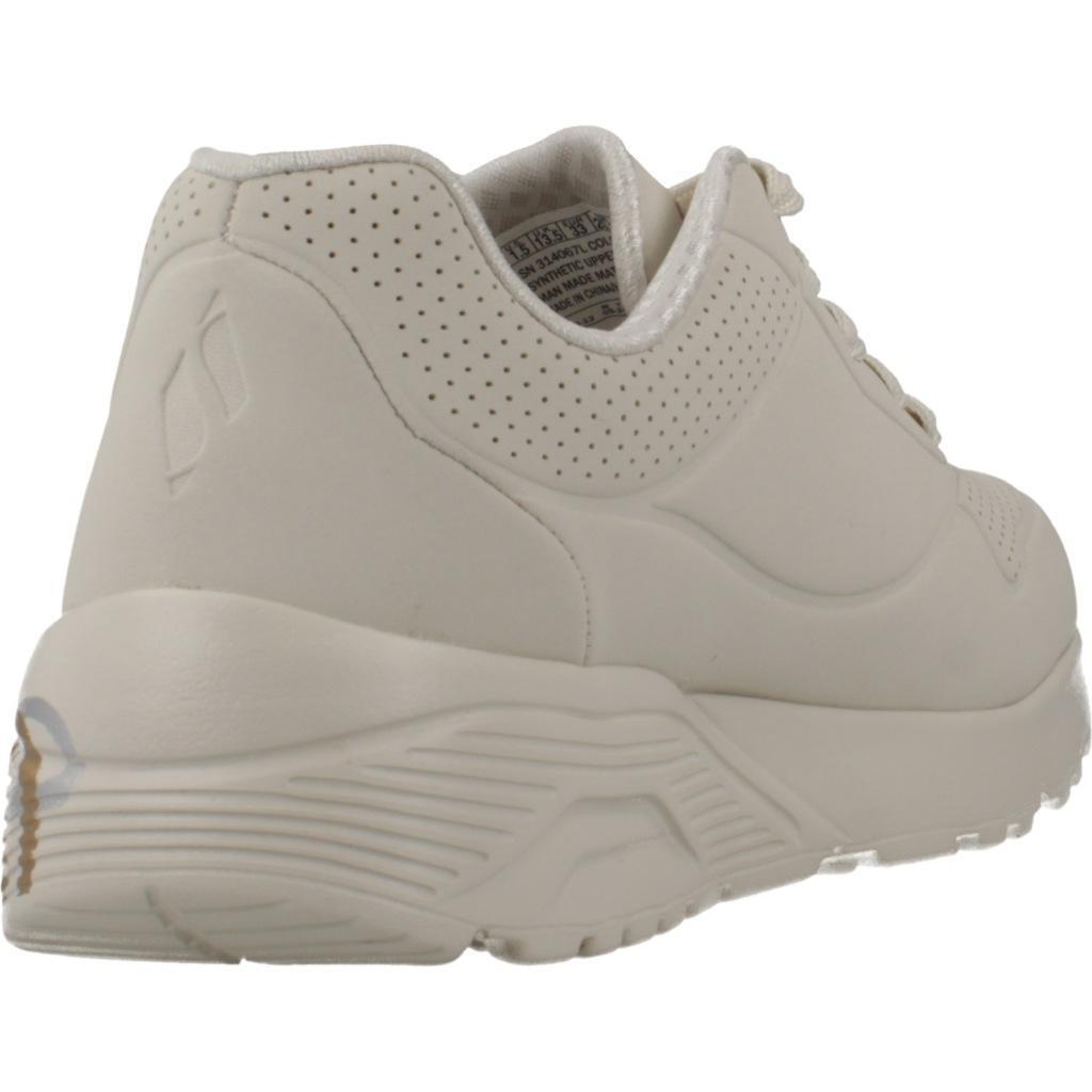 Baskets Skechers Modèle Uno Lite - Metallic Couleur Beige 3/5
