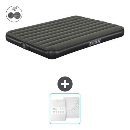 Matelas gonflable Bestway - 2P - 203x152x25 cm + Accessoires CB24