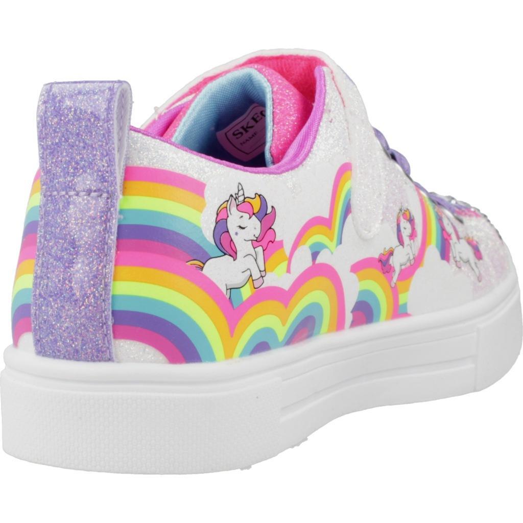 Scarpe Da Ginnastica Skechers Modello Twinkle Toes: Twinkle Spark Colore Bianco 3/5