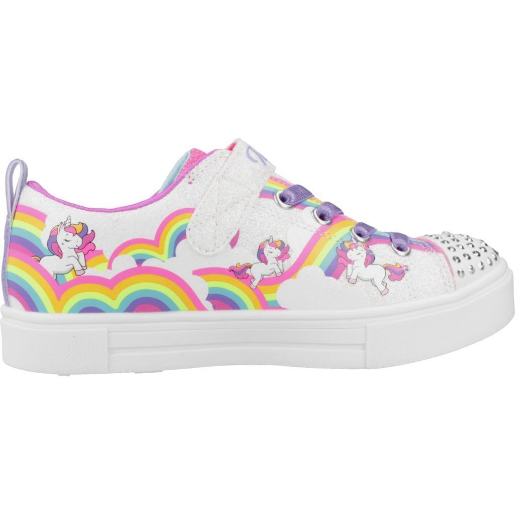 Scarpe Da Ginnastica Skechers Modello Twinkle Toes: Twinkle Spark Colore Bianco 4/5