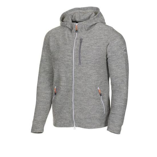 Herren-Strickjacke Titus Hoodie – Grey Marl – Grau
