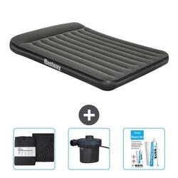 Matelas gonflable Bestway - 2P - 203x152x30 cm + Accessoires CB8
