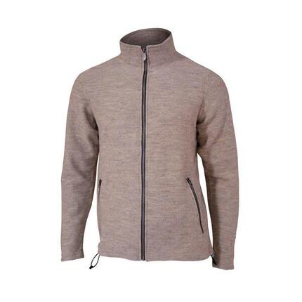 Herren-Strickjacke Bruno aus Wolle – Stone – Beige