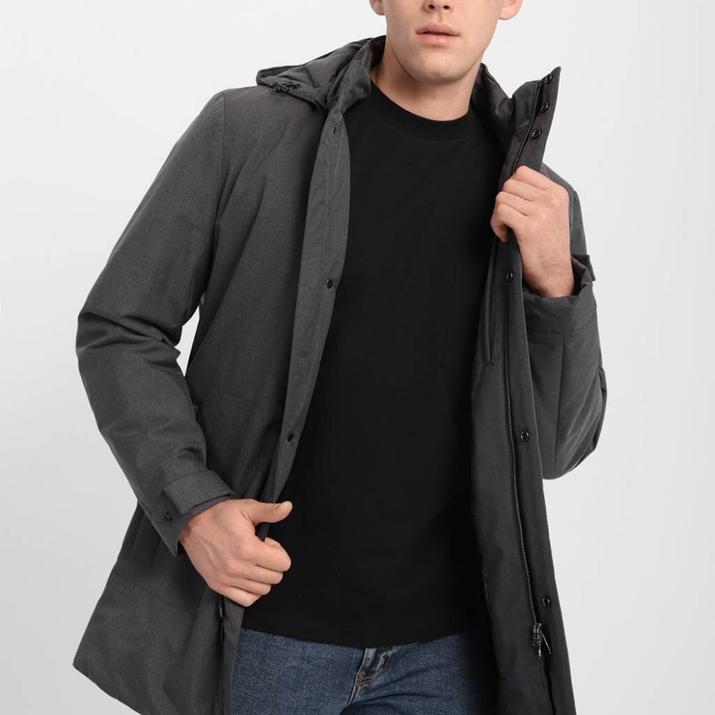 Kurtka GEOX M KAVEN LONG JKT Szary 2/4