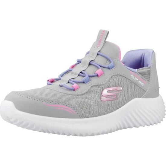 Baskets Skechers Modèle Bounder - Simple Cut Slip-ins Couleur Gris