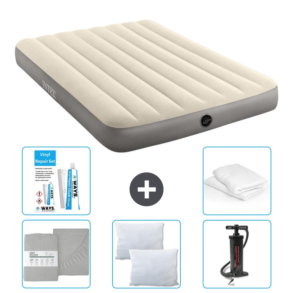 Luchtbed Intex Single - 2P -  191x137x25 cm + Accessoires CB28 1/7
