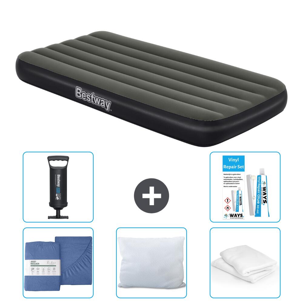 Bestway - Matelas Gonflable Bestway - 1p -  188x99x25 Cm + Accessoires Cb32 - Matelas Gonflable - Noir - No Size - Decathlon
