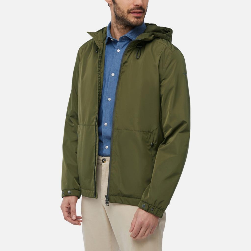 Veste Geox Modèle M Leitan Mid Parka Couleur Vert 4/5