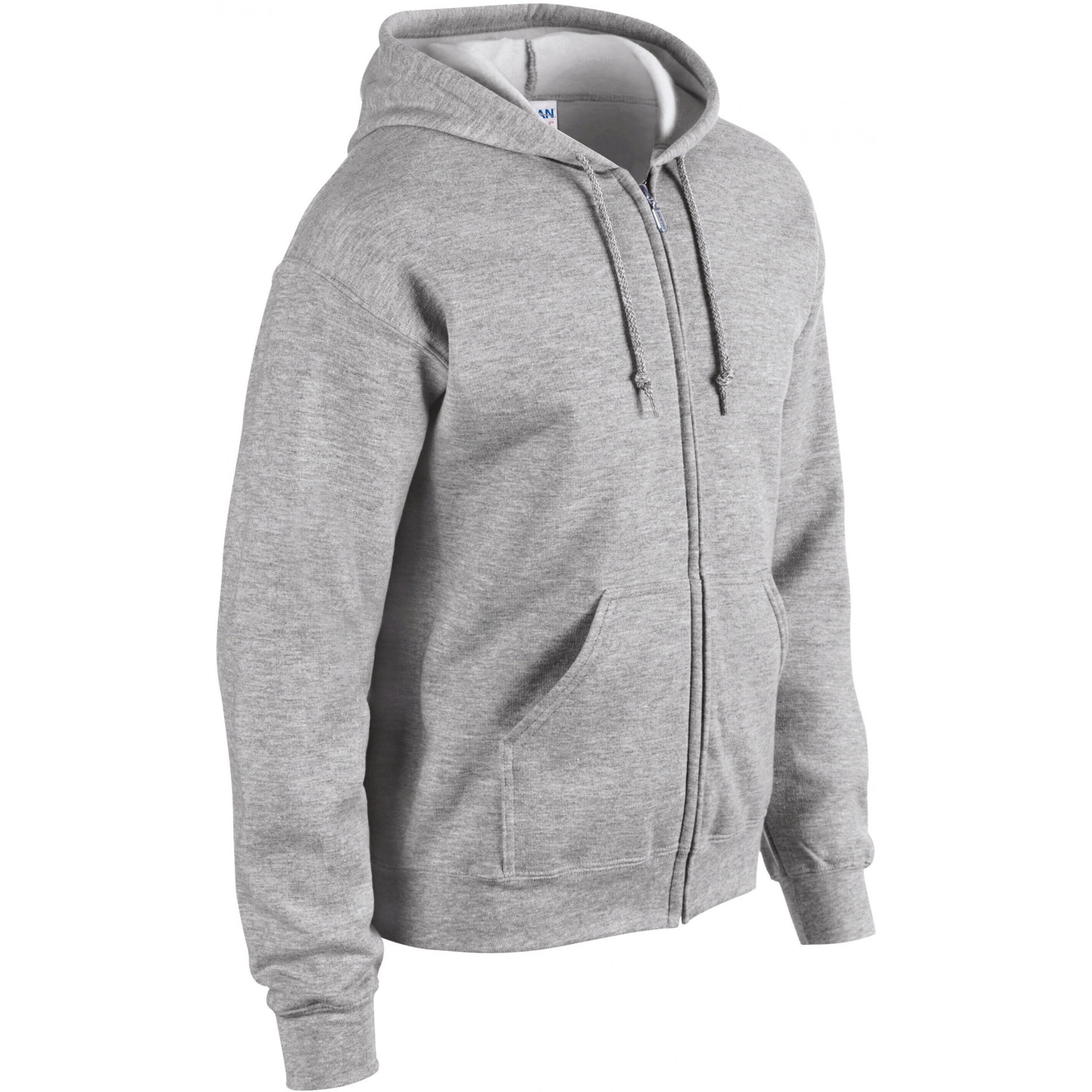 Felpa a girocollo con cappuccio e zip Gildan Heavy Blend ® 3/3