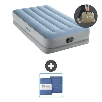 Luchtbed intex mid-rise comfort - 1p - 191x99x36 cm + accessoire cb26