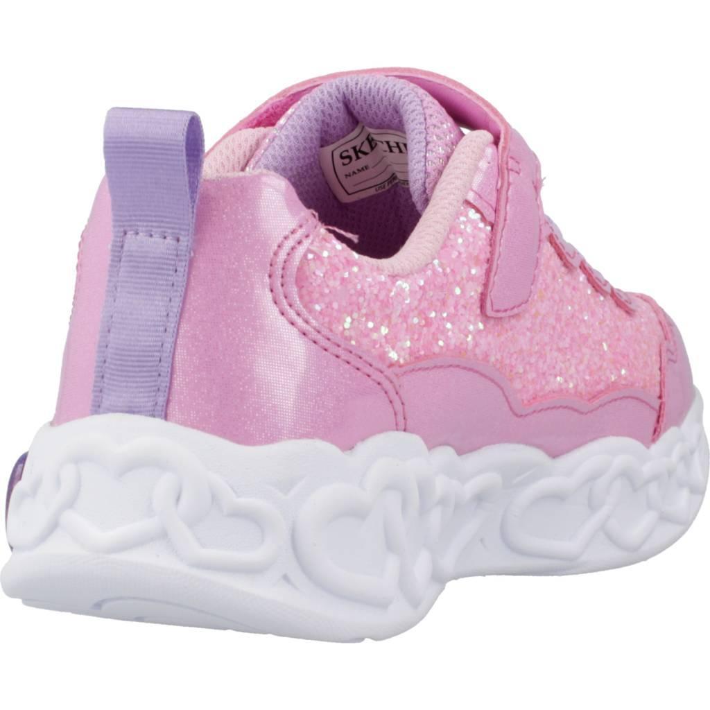 Scarpe Da Ginnastica Skechers Modello Infinite Heart Lights - Fre Colore Rosa 3/5