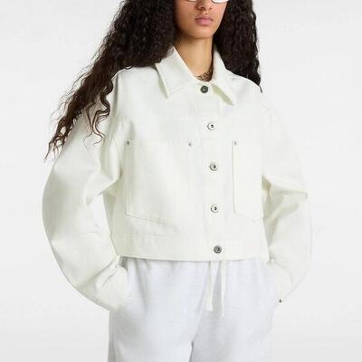 Cazadora Mujer Vans Raynes Crop Trucker Ja Blanco