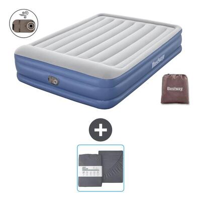 Luchtbed bestway - 2p - 203x152x46 cm + accessoire cb23