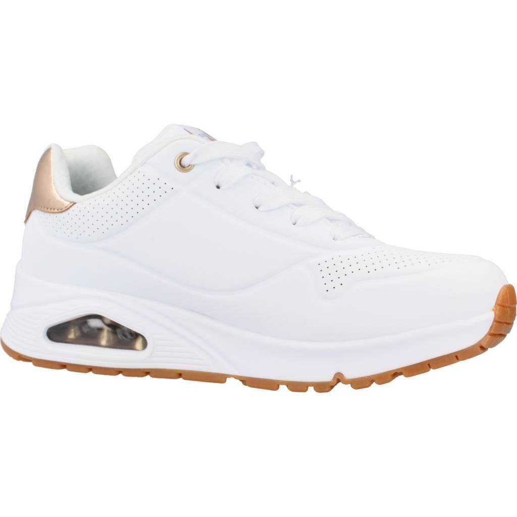 SKECHERS Enfants UNO GEN1 SHIMMER AWAY Sneakers Rose Blanc 5/5