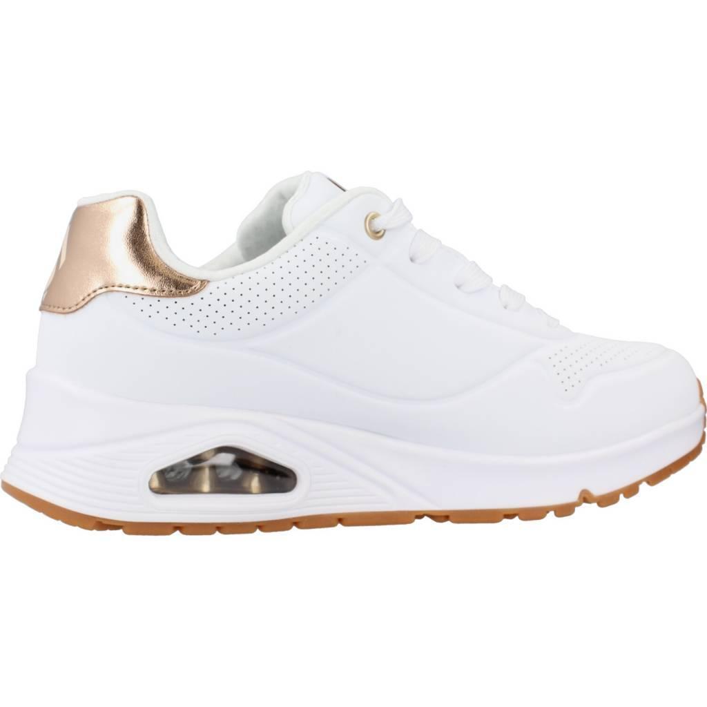 SKECHERS Enfants UNO GEN1 SHIMMER AWAY Sneakers Rose Blanc 4/5