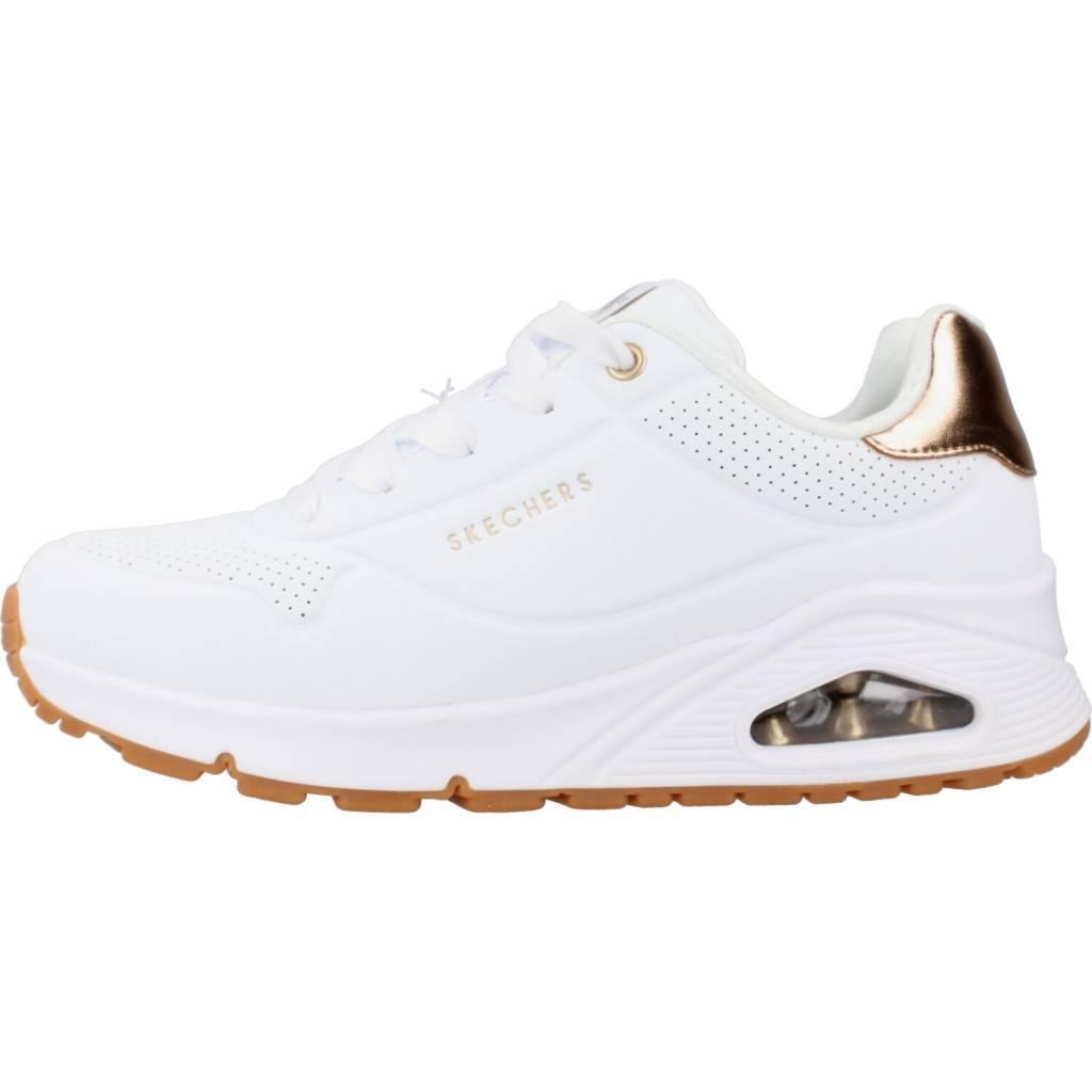 SKECHERS Enfants UNO GEN1 SHIMMER AWAY Sneakers Rose Blanc 2/5