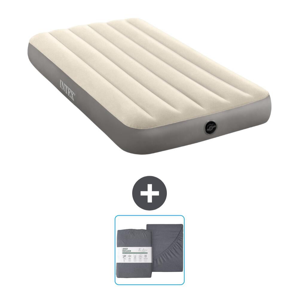 INTEX Luchtbed Intex Single - 1P - 191x99x25 cm + Accessoire CB23