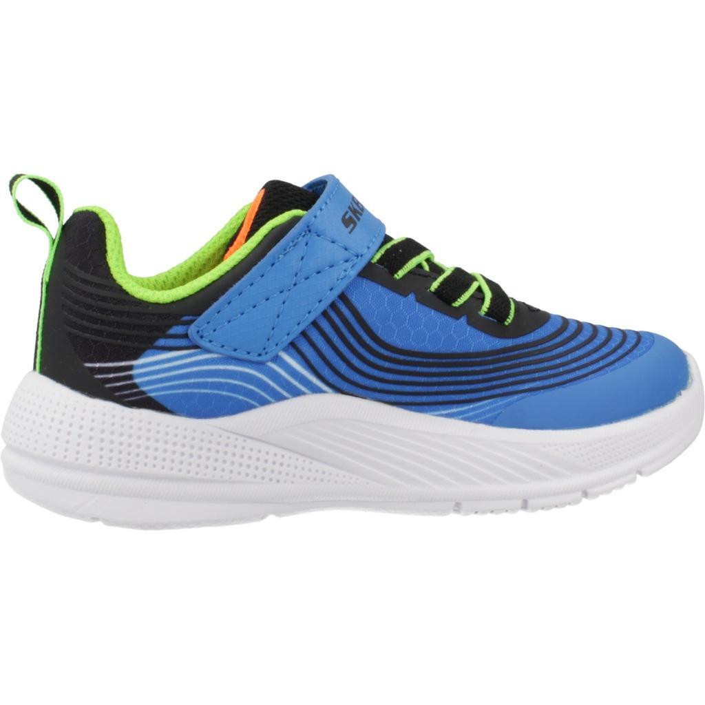 Baskets Skechers Microspec Advance, Bleu, Enfants 4/5