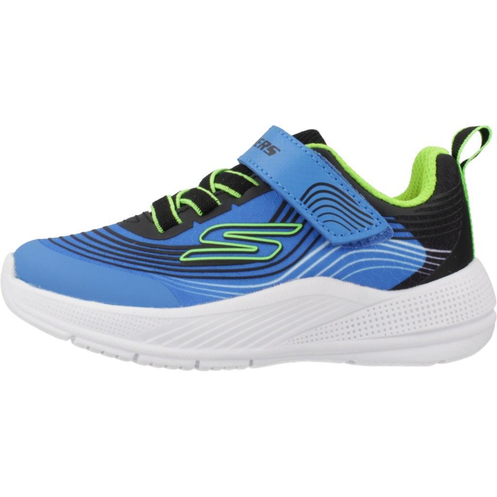 Baskets Skechers Microspec Advance, Bleu, Enfants 2/5