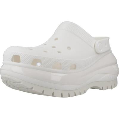 Zuecos Mujer Crocs Classic Mega Crush Clog Blanco